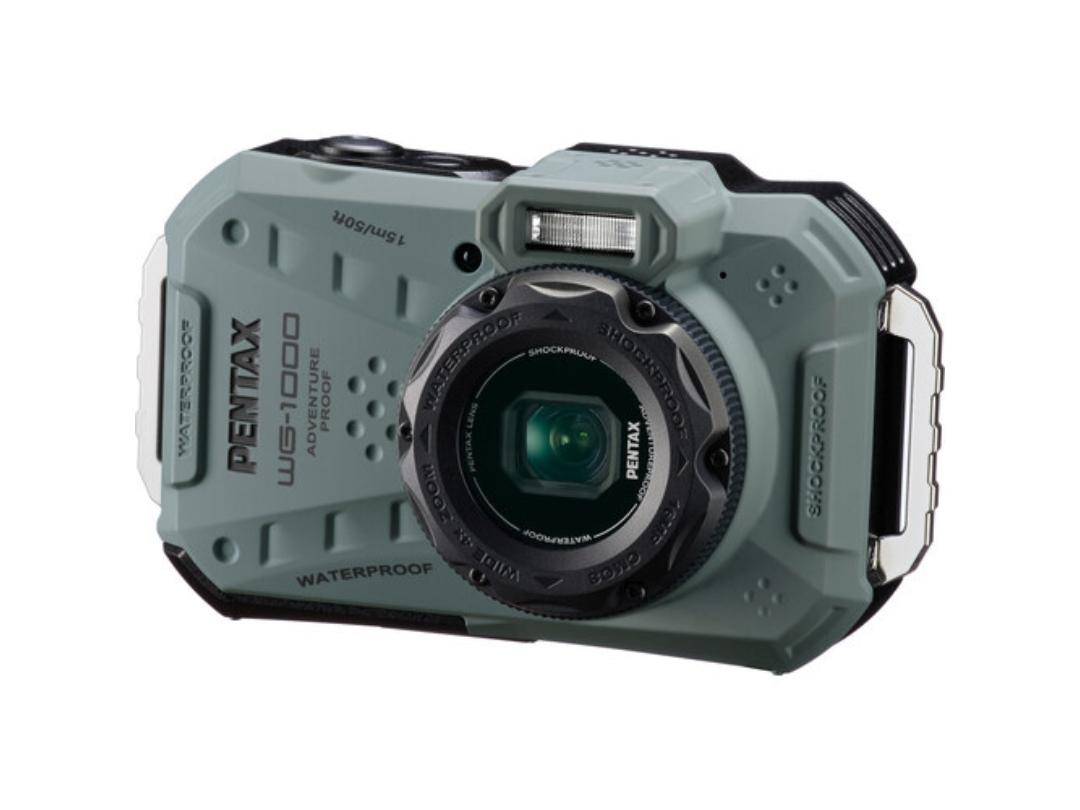 Ricoh PENTAX WG-1000 Waterproof Digital Camera - 16.3 MP, Olive Ricoh PENTAX WG-1000 Waterproof Digital Camera - 16.3 MP, Olive